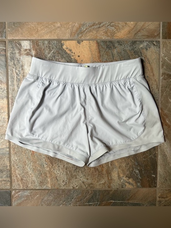 Athleta Pants - Athleta Stellar Running Shorts Light Gray Women’s Size Small